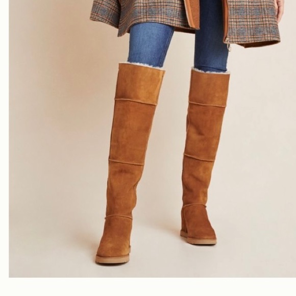 •ANTHROPOLOGIE• ugg classic over the knee boots {rare} - Picture 3 of 7